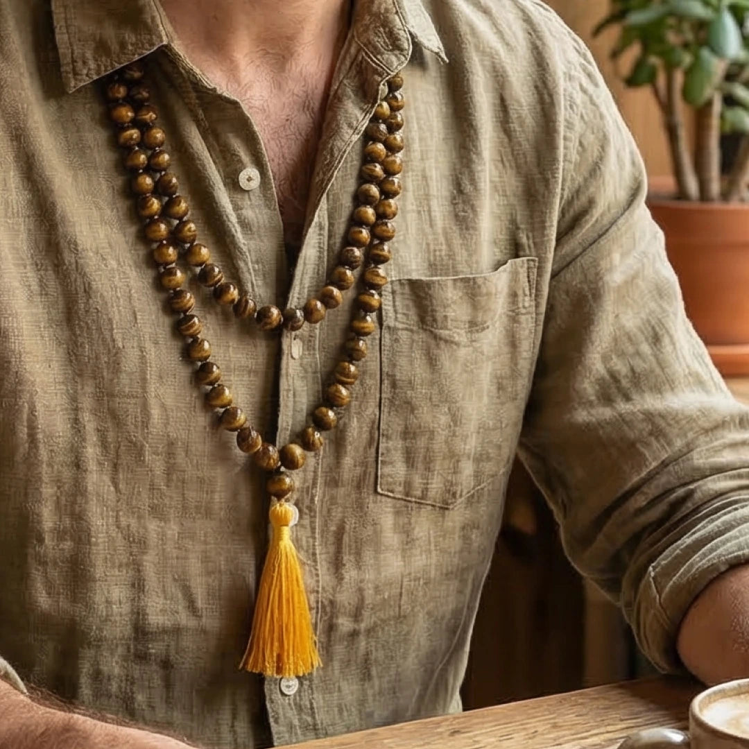 Tiger Eye Stone Mala 108 Beads