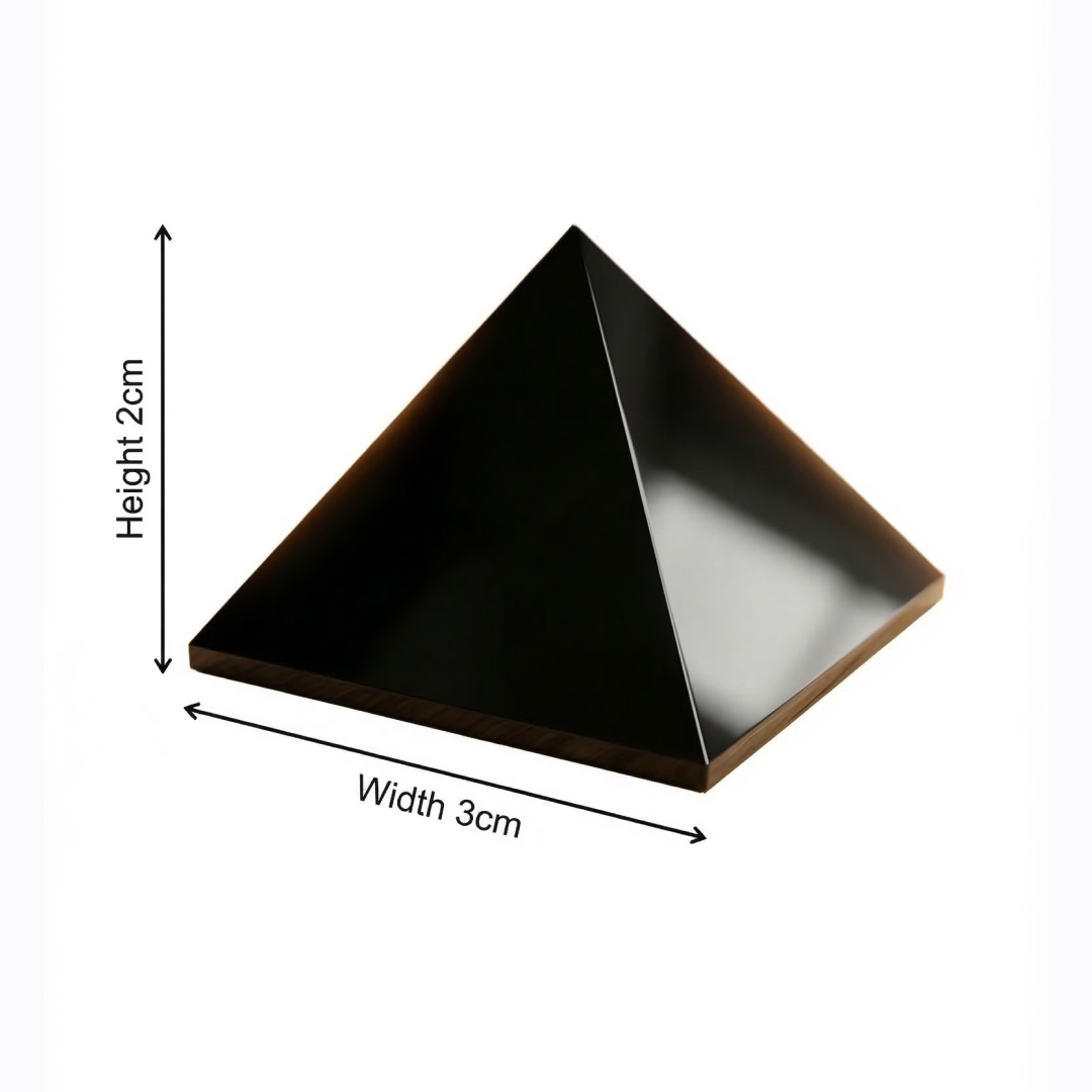Protective Black Obsidian Pyramid