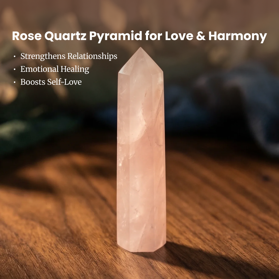 Rose Quartz Crystal Tower