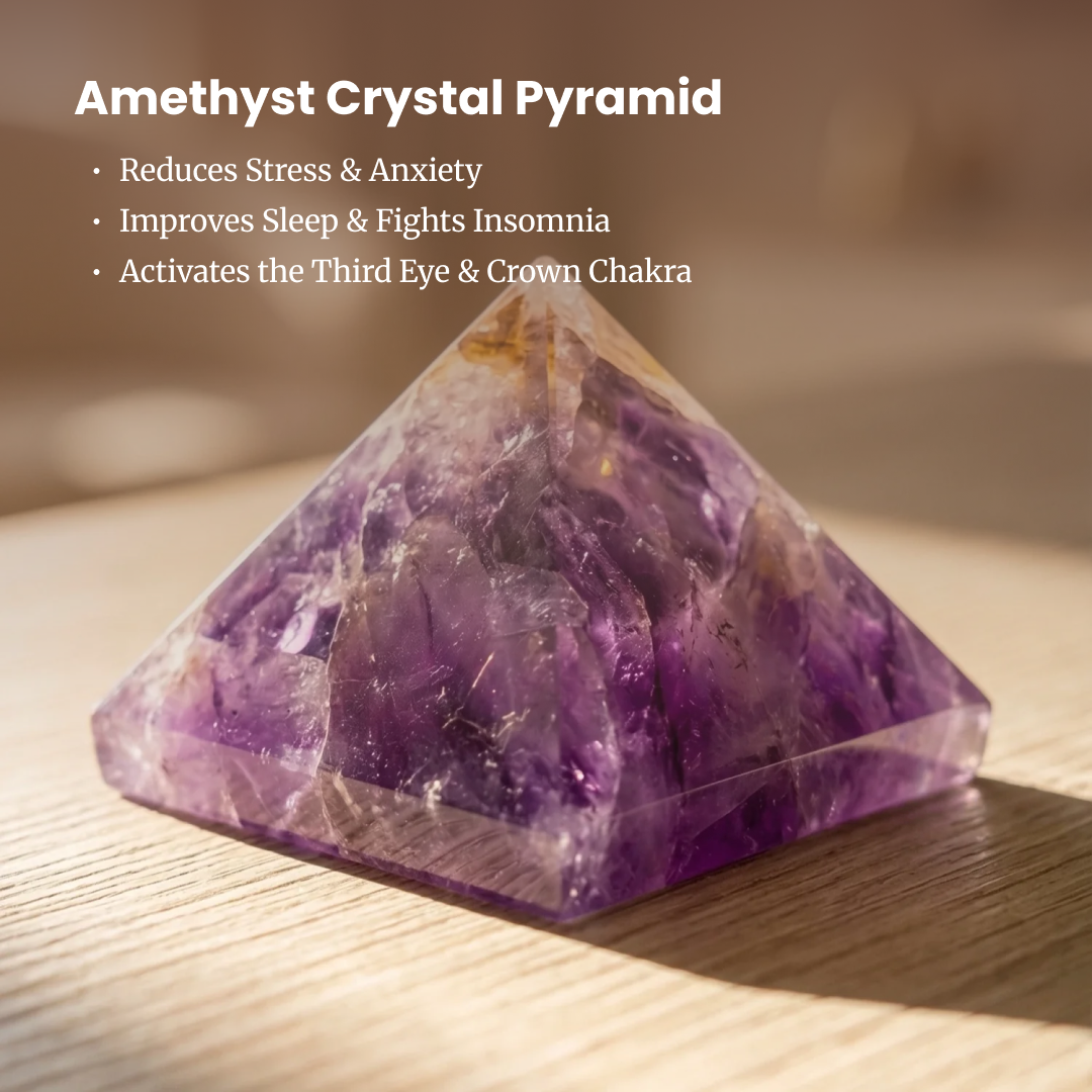 Amethyst Crystal Pyramid