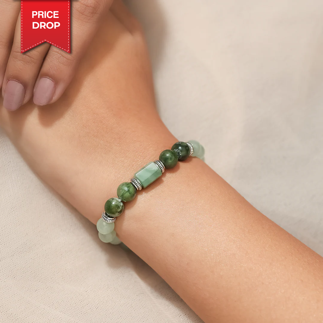 Green Agate Stone Bracelet (Kanya Rashi) Virgo