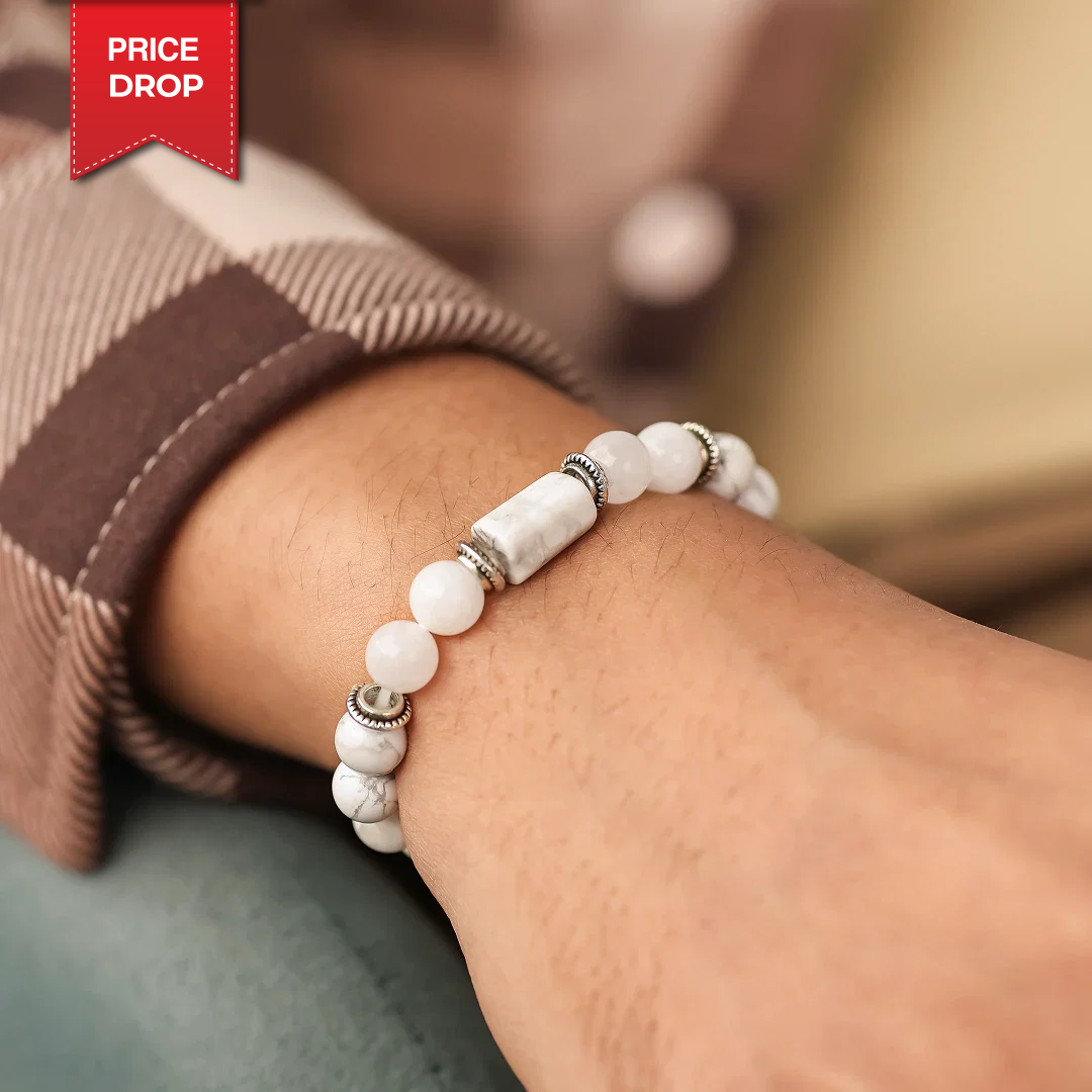 Howlite Bracelet (Karka Rashi) Cancer