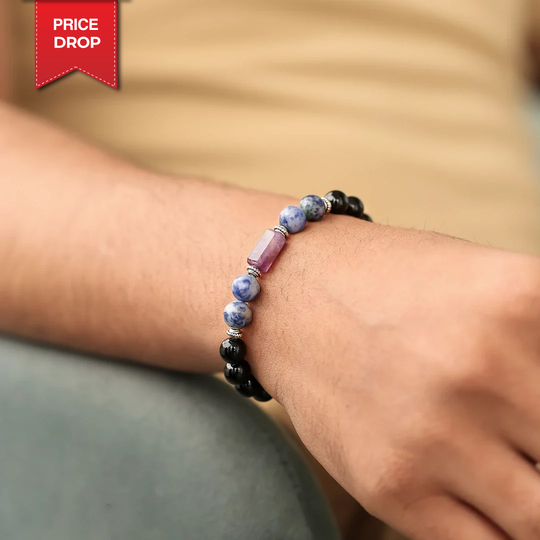 Black Tourmaline Bracelet (Kumbh Rashi) Aquarius