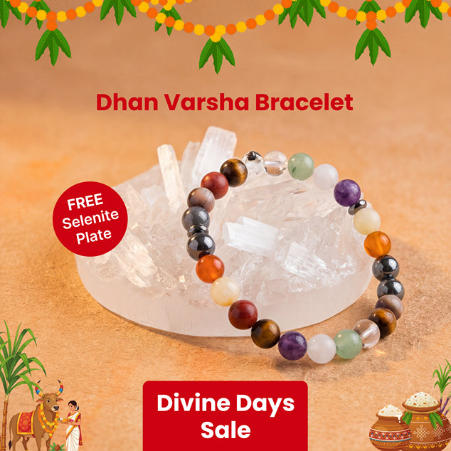 Dhan Varsha Bracelet with FREE Selenite Plate