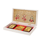 Ganesh Lakshmi Saraswati Pocket Temple - Gold Platted