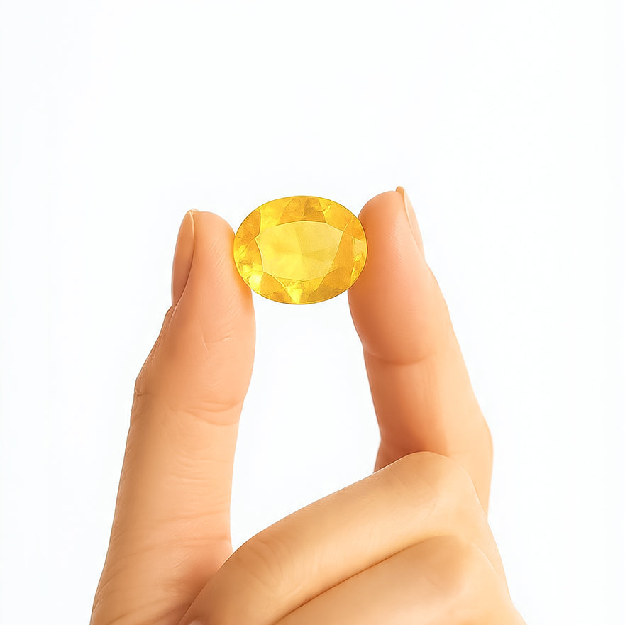 Gemstone: Natural Yellow Sapphire (Pukhraj)