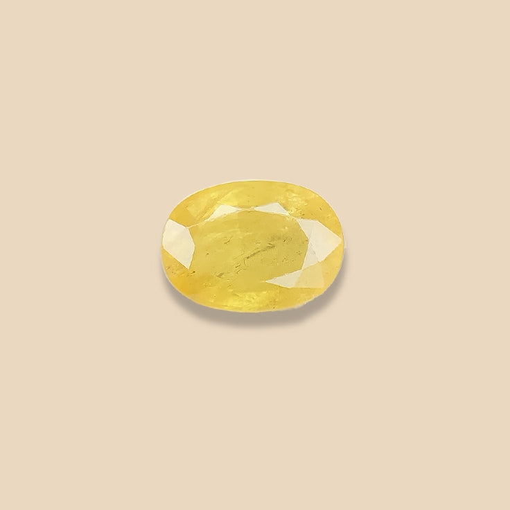 Gemstone: Natural Yellow Sapphire (Pukhraj)