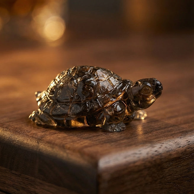 Crystal Pyrite Turtle
