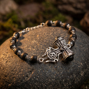 Karungali Trishul Damroo Bracelet