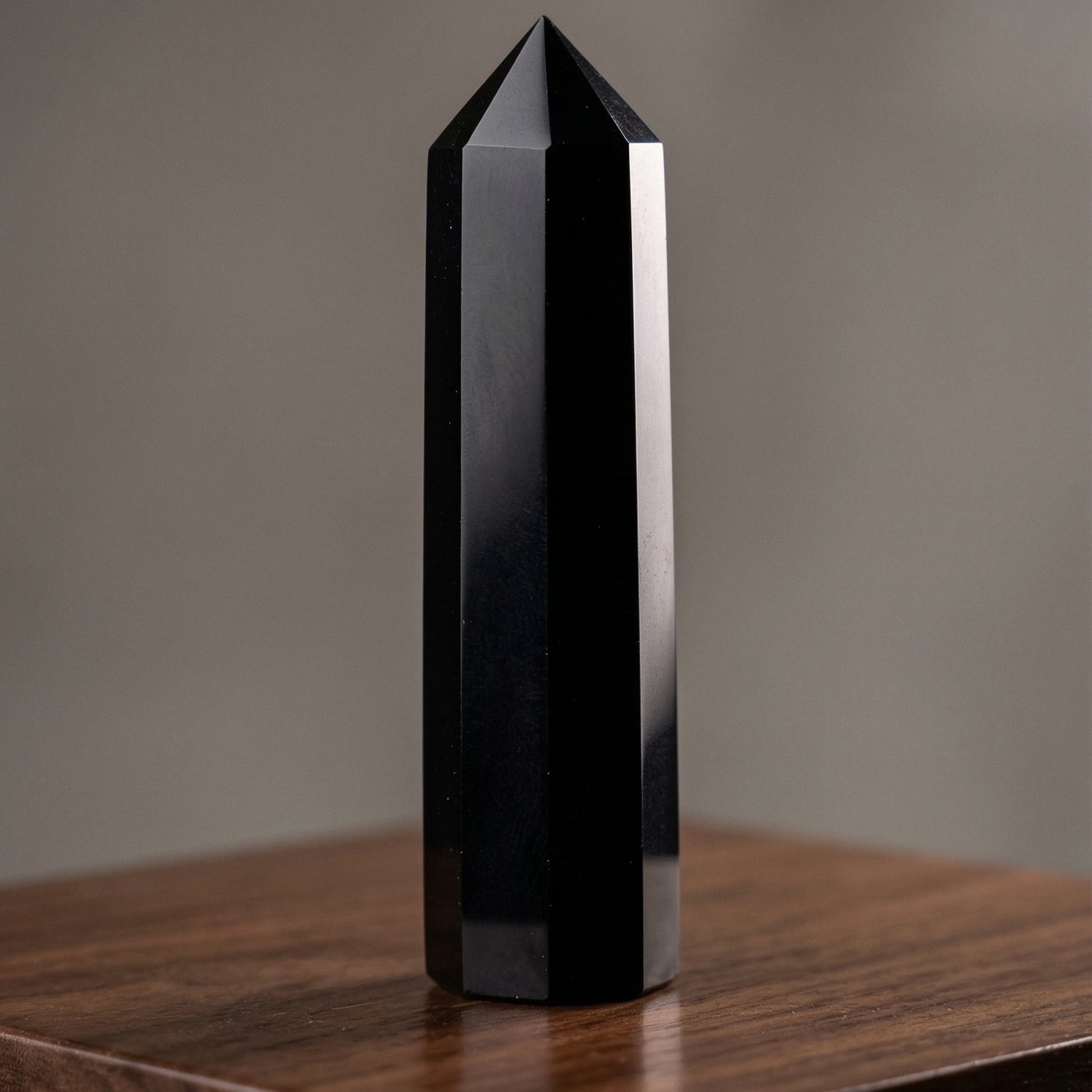 Black Obsidian Crystal Tower: Protection & Grounding