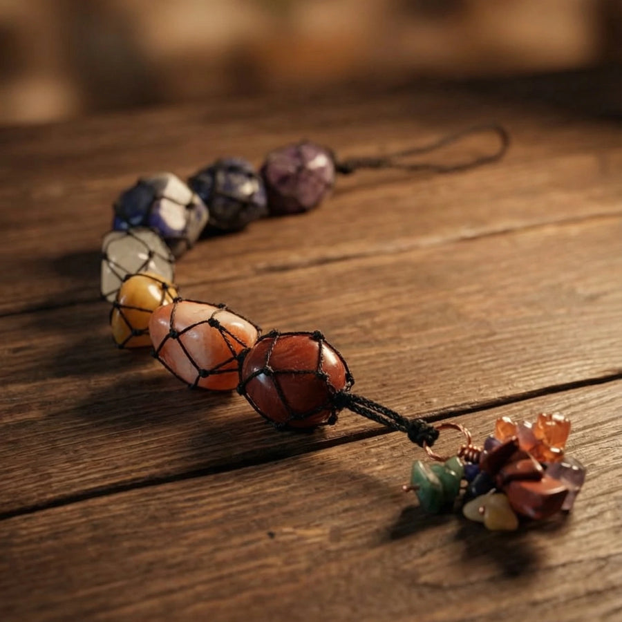 7 Chakra Stone Hanging for Home, Office & Car
