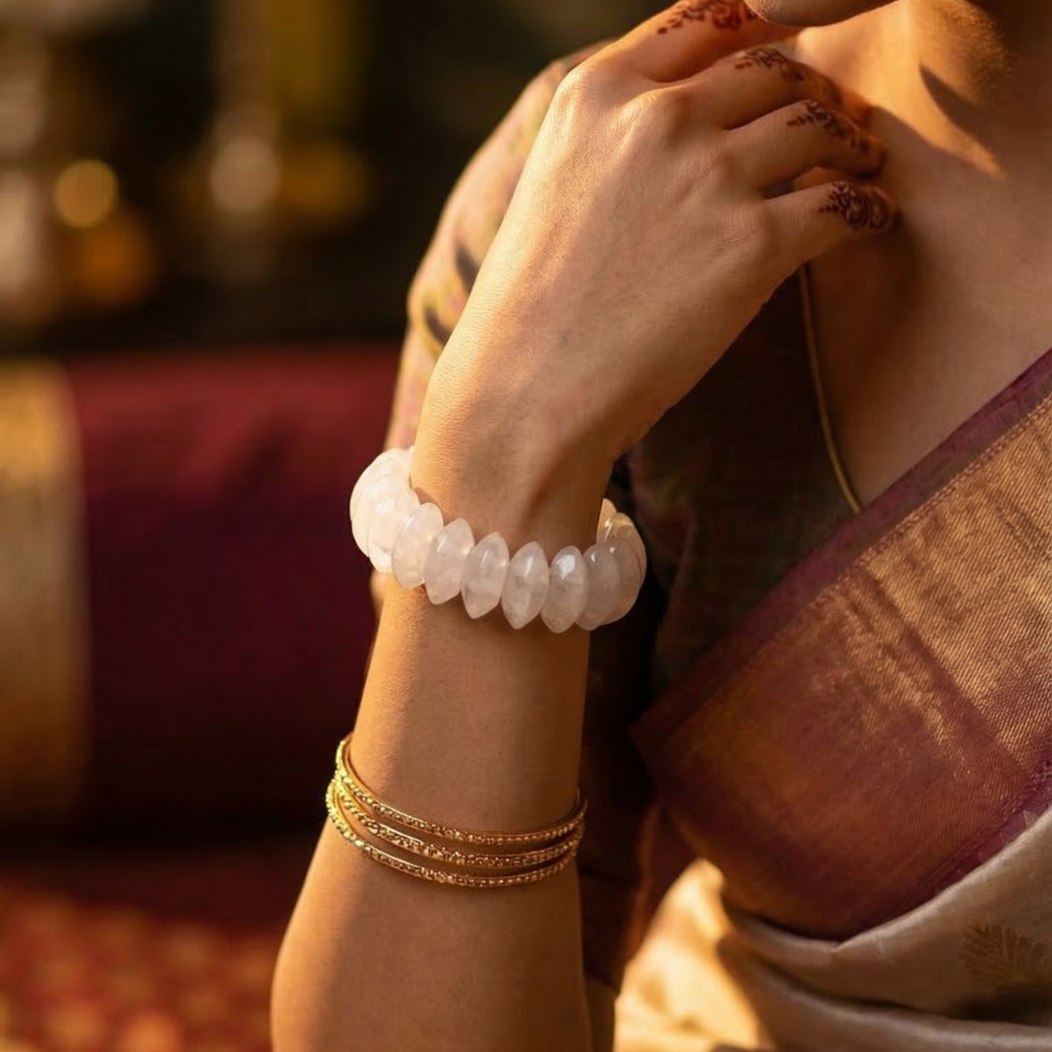 Clear Quartz Oval Cut Bracelet