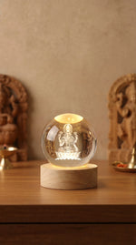 Lakshmi Mata 3D Crystal Ball