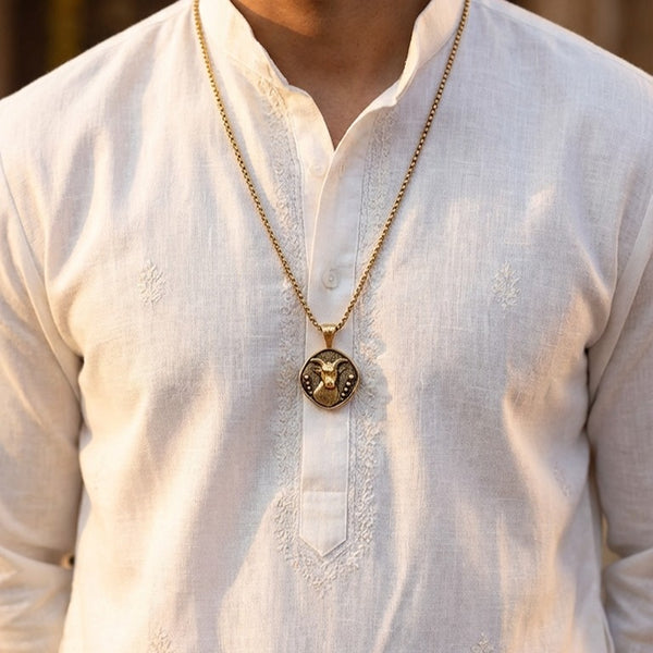 Capricorn (Makar) Rashi Pendant