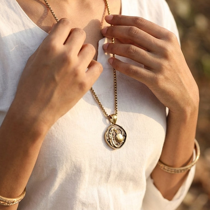 Aquarius (Kumbh) Rashi Pendant