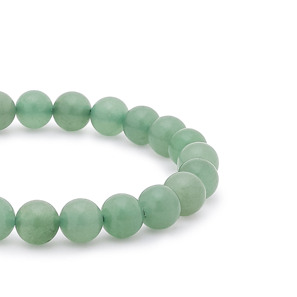 Green Aventurine Stone Bracelet closeup