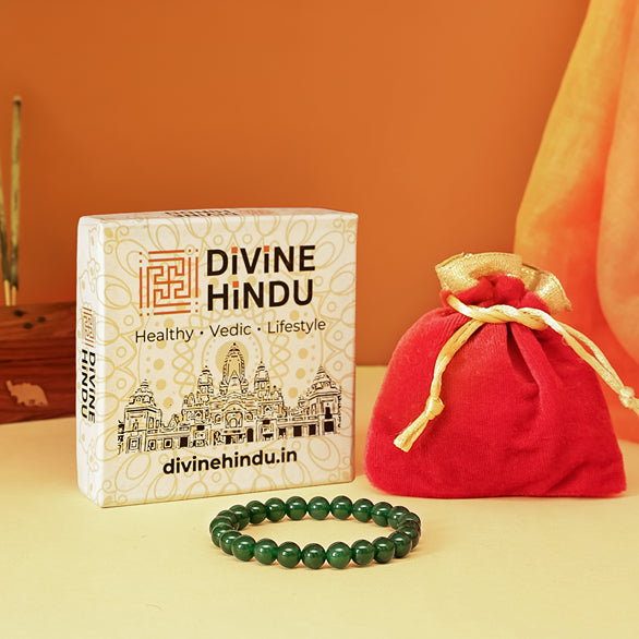 Green Jade Bracelet by Divine Hindu