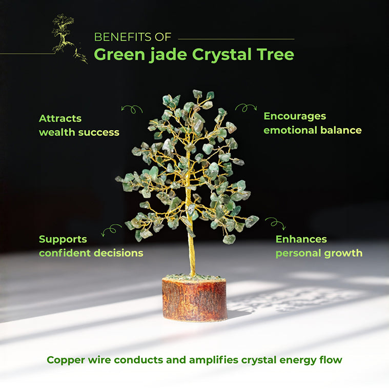 Green Jade Crystal Tree