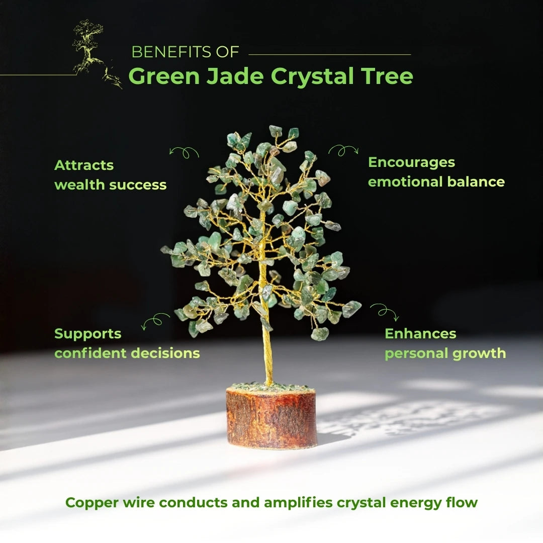 Green Jade Crystal Tree