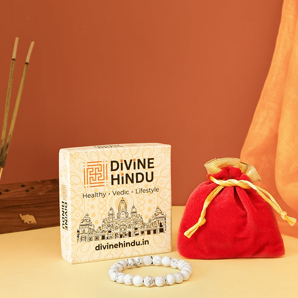 Howlite Stone Bracelet by Divine Hindu