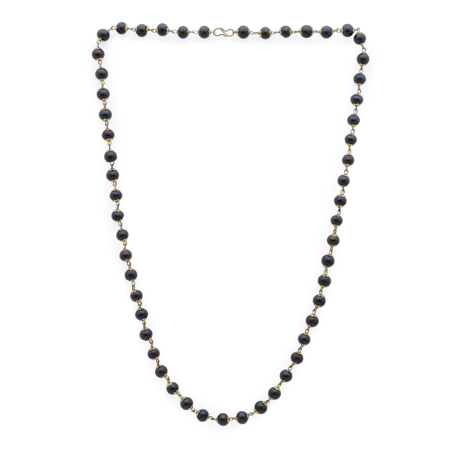 Karungali Malai Golden Cap Necklace with Govt. Certified