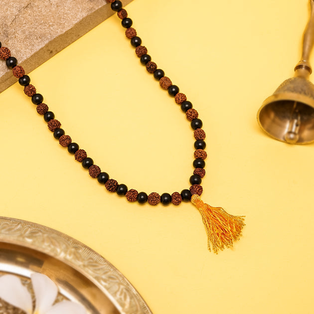 Karungali Rudraksha Mala - 108+1 Beads