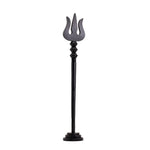 Karungali Shiva Trishool with Base - Crafted from Natural Ebony Wood
