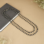 Karungali Malai Silver Cap Plated Necklace with Certification - 108B