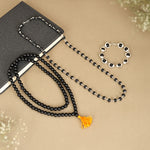 Original Karungali Malai 108-Beads + Silver Cap Karungali Bracelet and Silver Cap Karungali Malai 54 Beads with Govt. Certification