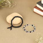 Karungali Bracelet Combo | Silver Cap & Classic Pair with Govt. Certification