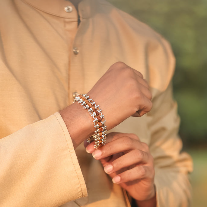 Rudraksha Chain Bracelet