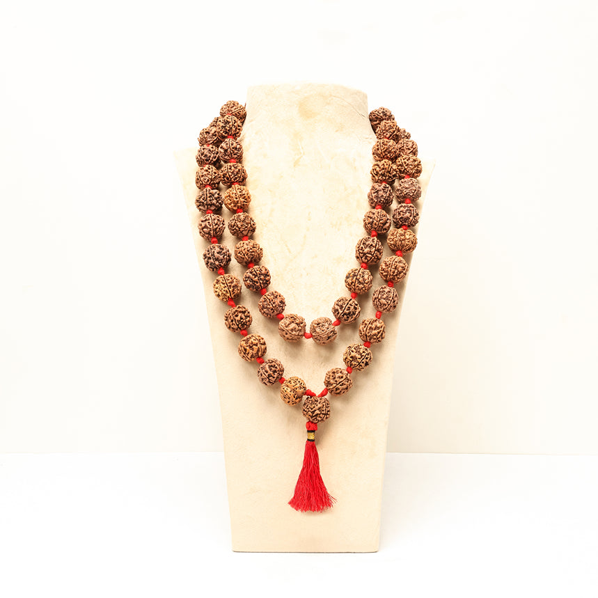 5 Mukhi Nepali Rudraksha Mala – 27+1 Beads