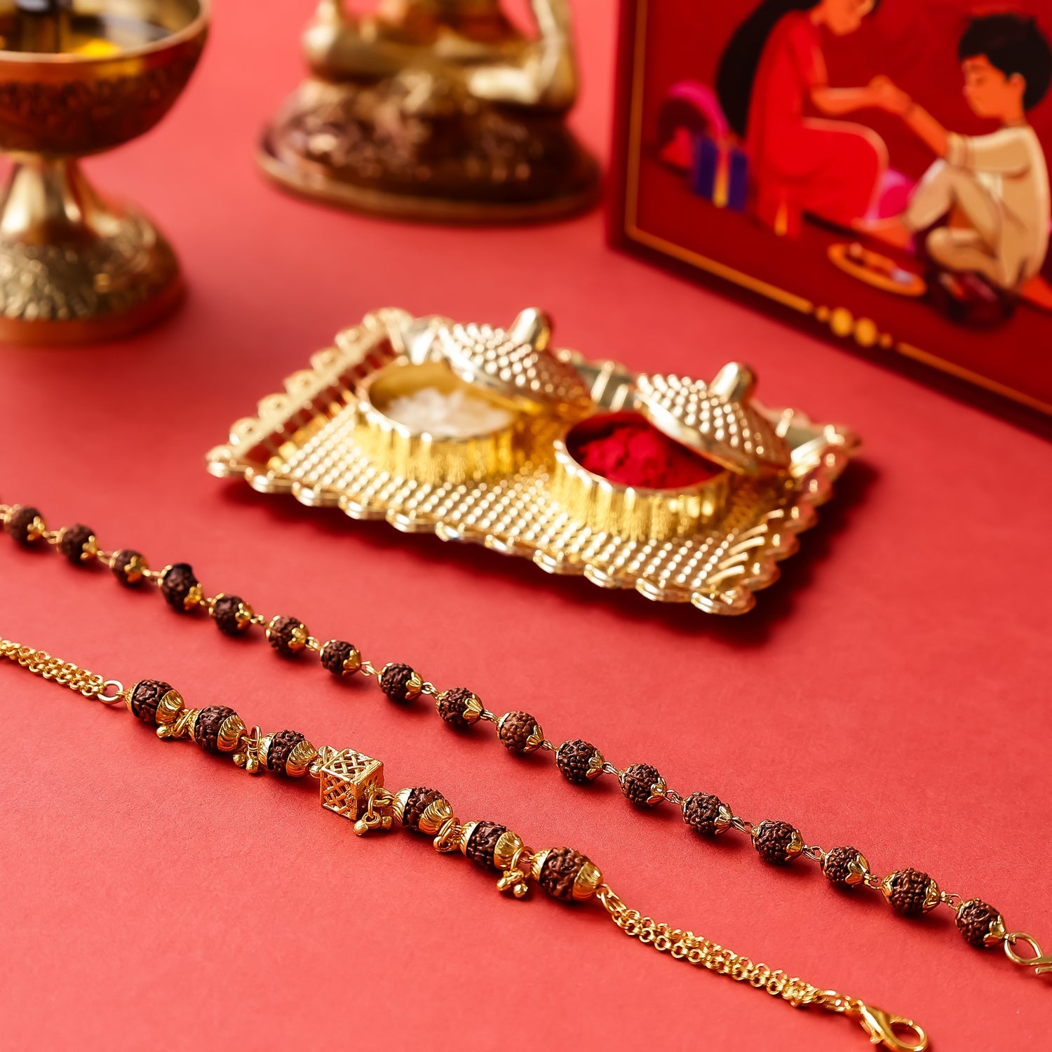 Divine Rudraksha Rakhi For Brother