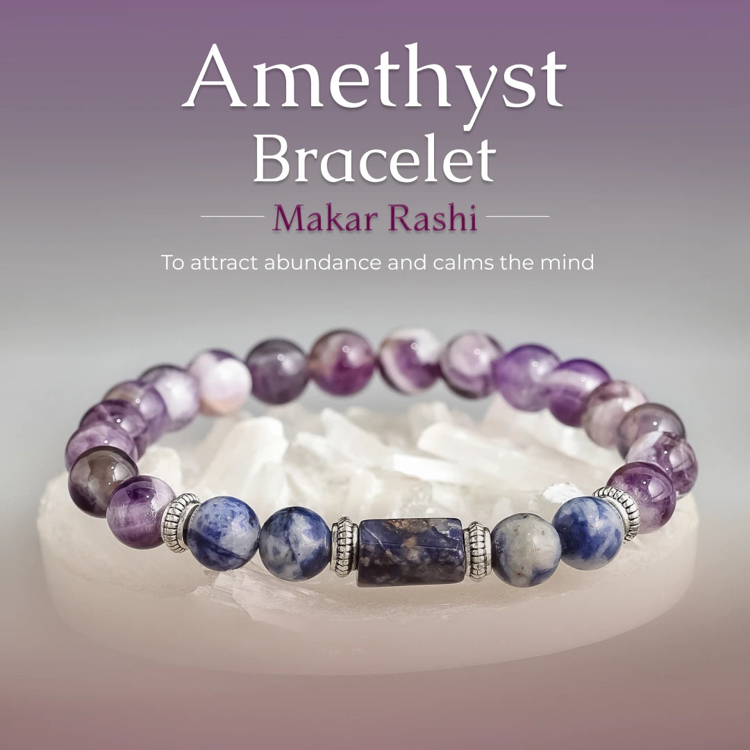 Amethyst Bracelet (Makar Rashi) Capricorn