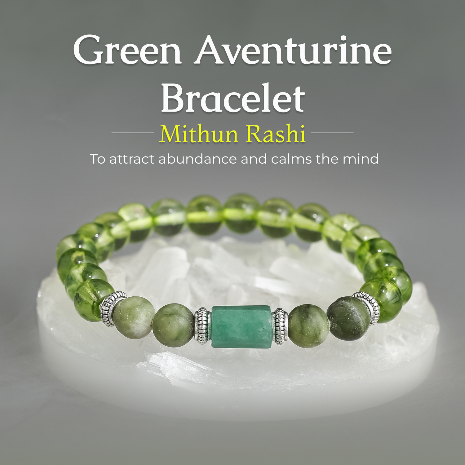 Green Aventurine Bracelet (Mithun Rashi) Gemini