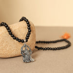 Karungali Malai with Lord Murgan Pendant 6mm