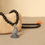 Karungali Malai with lord murgan with base 8mm