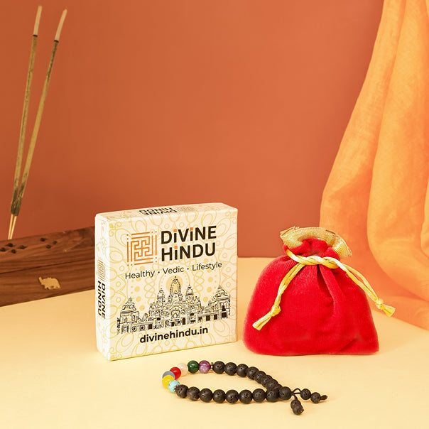 Lava Stone 7 Chakras by Divine Hindu