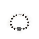 Lord Murgan Face Bracelet with Silver Capped Karungali