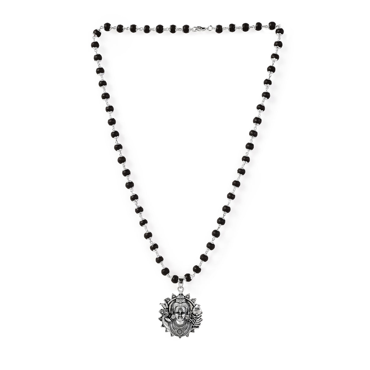 Lord Murgan Face Pendant with Silver Capped