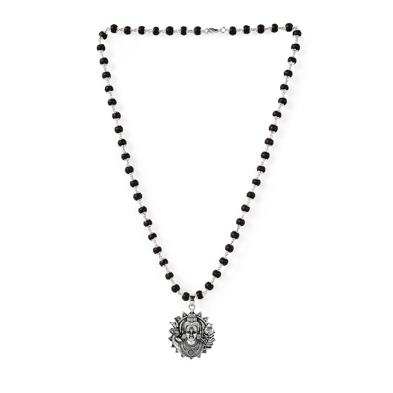 Lord Murgan Face Pendant with Silver Capped