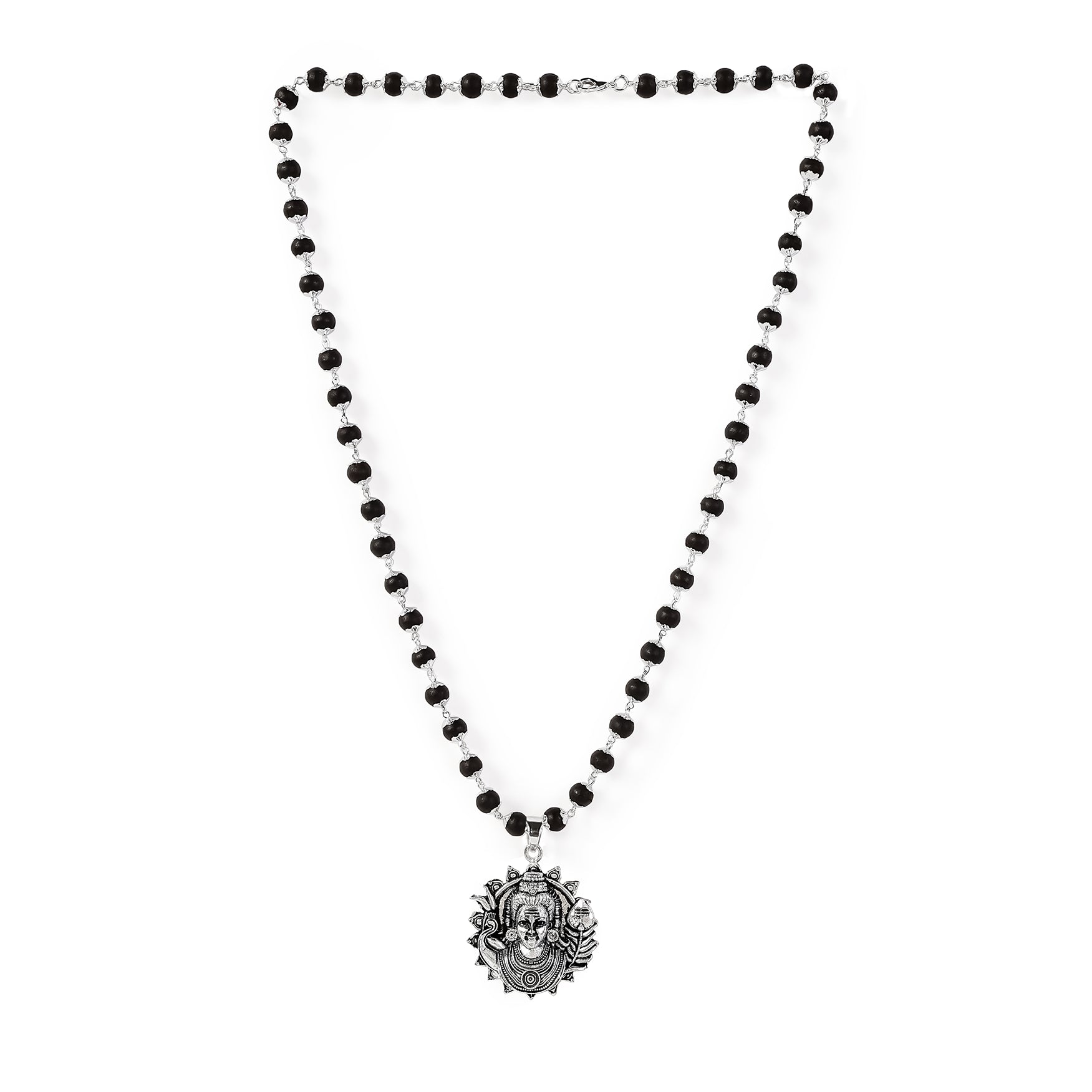 Lord Murgan Face Pendant with Silver Capped