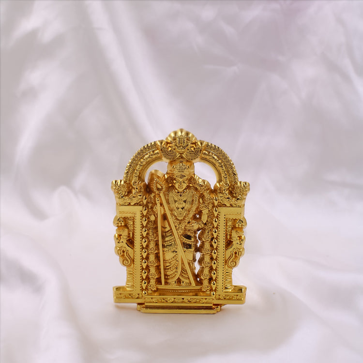 Lord Murugan Statue for Home Decor & Pooja Altar 5inch Brass Idol