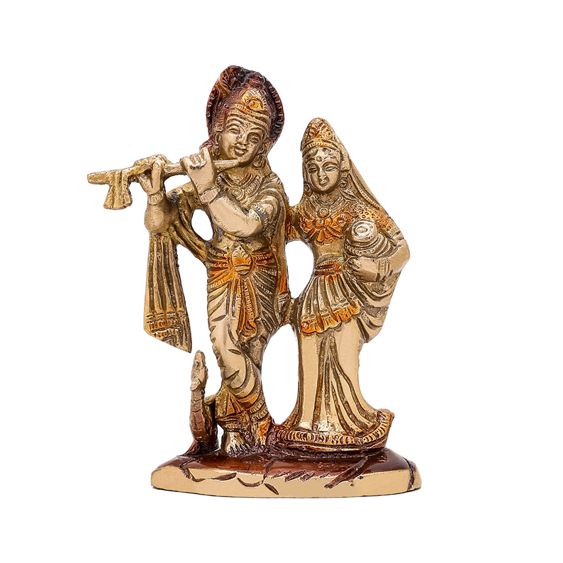 Lord Radha Krishna Brass Idol
