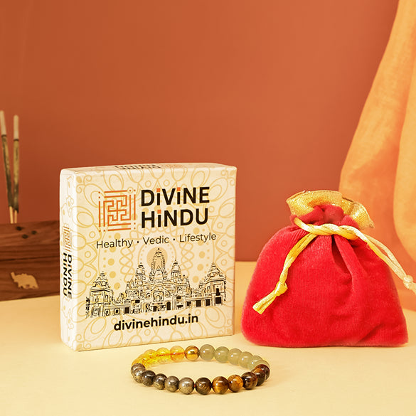 Money Magnet Stone Bracelet by Divine Hindu