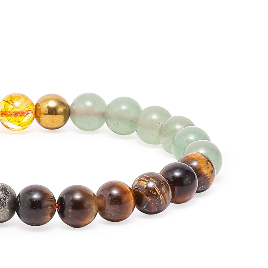 Money Magnet Stone Bracelet closeup