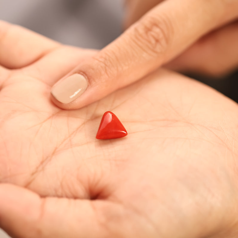 Natural Coral Gemstone (Moonga)