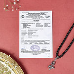 Original Karungali Malai with Shiv Trishul & Nandi Pendant with Certificate