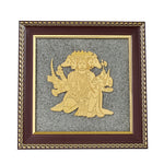Panchamukhi Hanuman Raw Pyrite Frame | Divine Strength & Protection