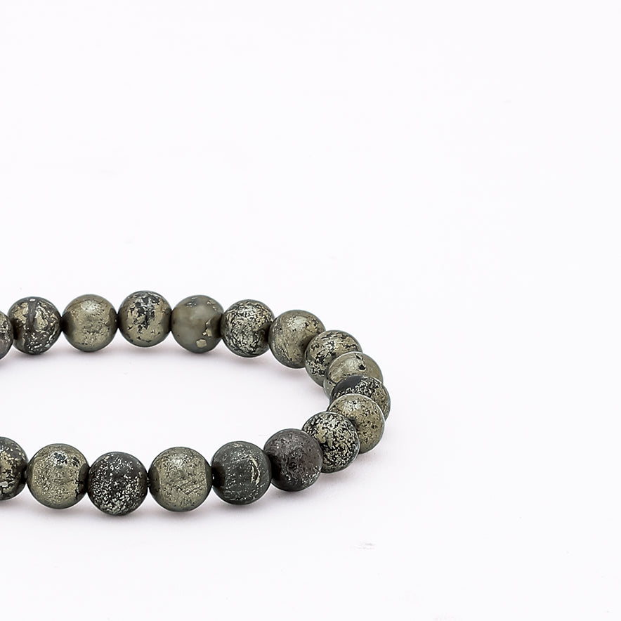 Raw Pyrite Bracelet | For Wealth, Confidence & Protection